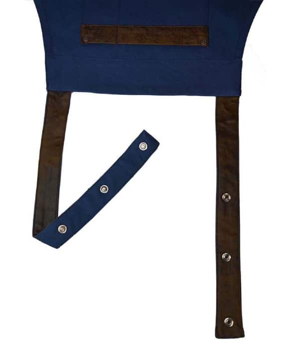 cheffix schort Collins blauw 70x90 cm