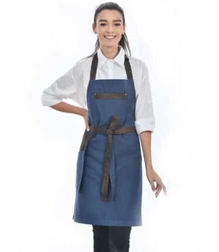 cheffix schort Collins blauw 70x90 cm