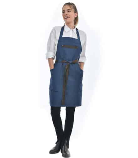 cheffix schort Hunter blauw 70x90 cm