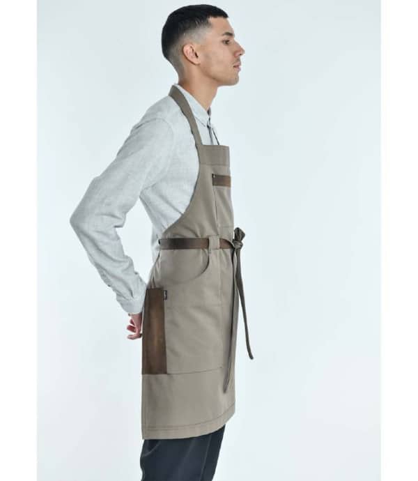 Cheffix Schort Hunter taupe 70x90cm unisex
