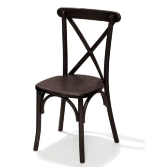 Stapelstoel Oxford Crossback donkerbruin