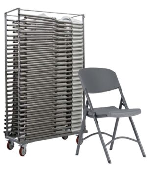 Aanbieding 27 Vigo Norman klapstoelen met transportkar