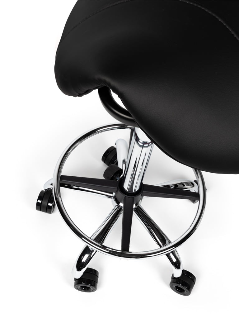 Kapperskruk hoog zwart met voetring