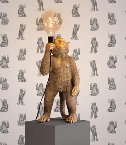 Lamp aap Koko goud