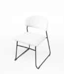 Stapelstoel Teddy wit