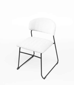 Stapelstoel Teddy wit
