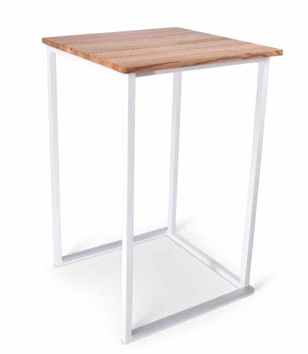 Statafel Kubo Timesquare wit - hout 70 x 70 cm