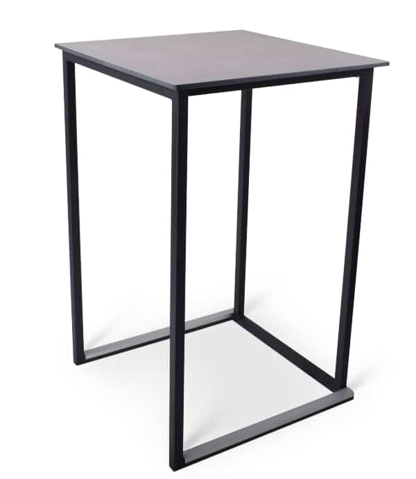 Statafel Kubo Timesquare zwart - beton compact 70 x 70 cm