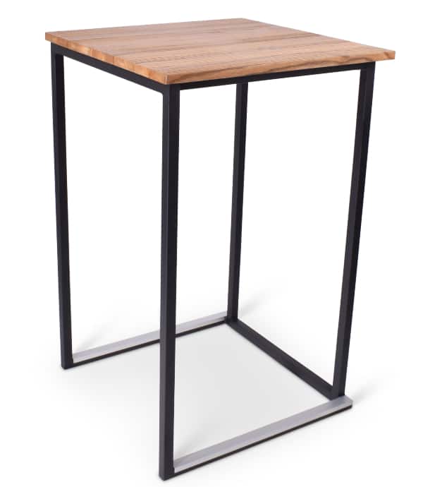 Statafel Kubo Timesquare zwart - hout 70 x 70 cm