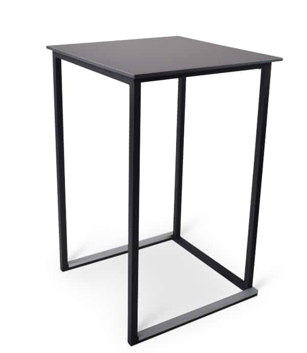 Statafel Kubo Timesquare zwart - japanse pine compact 70 x 70 cm
