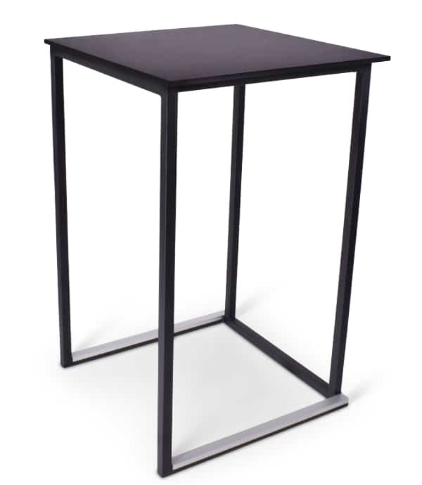 Statafel Kubo Timesquare zwart - zwart compact 70 x 70 cm