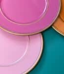 Placemat kunststof roze pink oranje