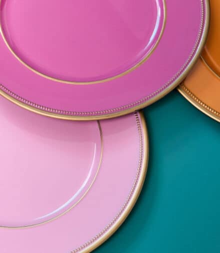 Placemat kunststof roze pink oranje