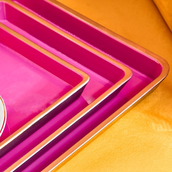 Tray set pink