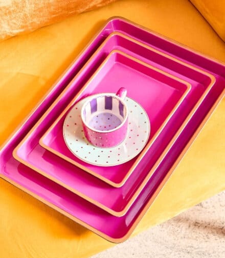 Tray set pink
