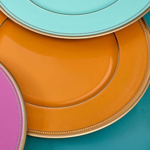 Placemat oranje turquoise pink