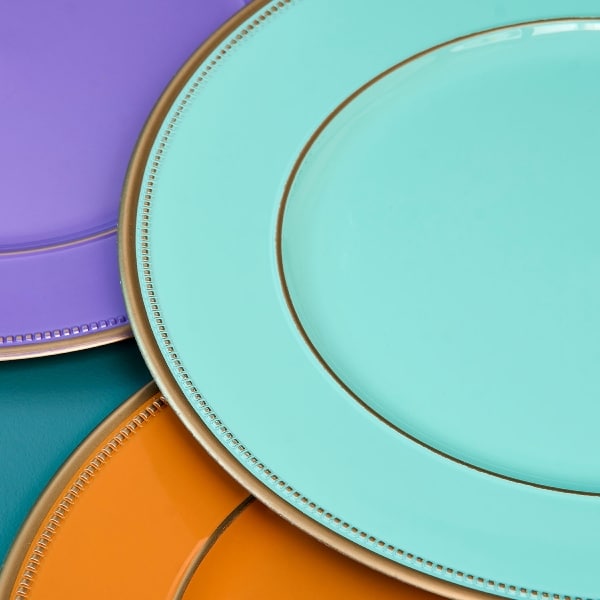 Placemat turquoise paars oranje