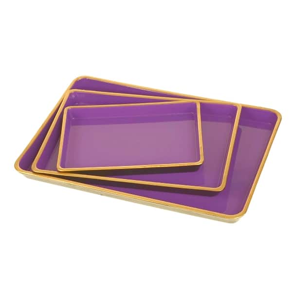 Tray set paars