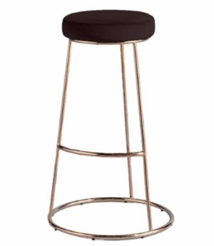 Barkruk Alice rosé goud velvet zwart