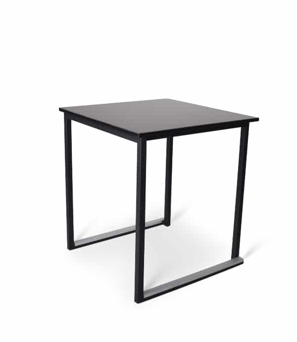 Tafel Kubo 70 x 70 cm melamine zwart