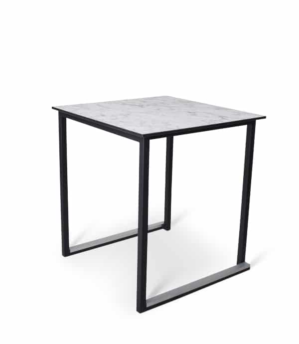 Tafel Kubo 70 x 70 cm volkern wit marmer