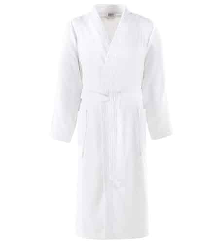 Badjas kimono wit badstof 78600