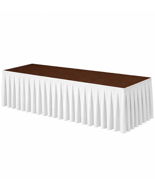 Podiumrok boxpleat wit