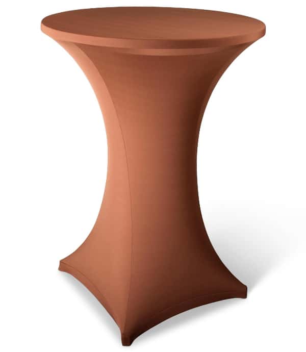 Statafelhoes stretch met topcover caramel