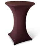 Statafelhoes stretch met topcover chocolate