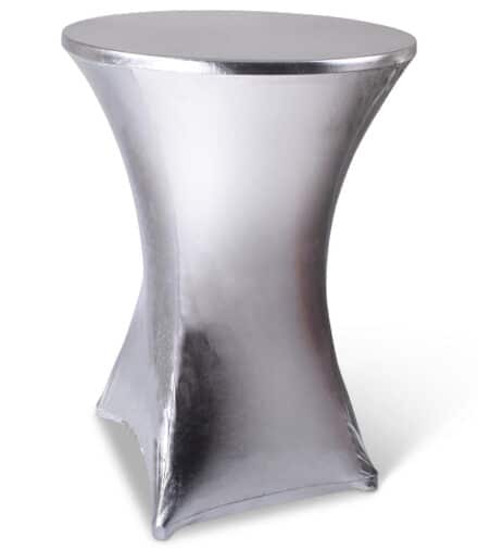 Statafelhoes stretch met topcover 85 cm zilver